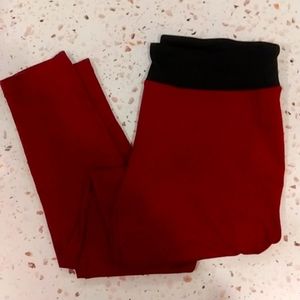 Crivit | Marled Cranberry Active Leggings | M (8-10)